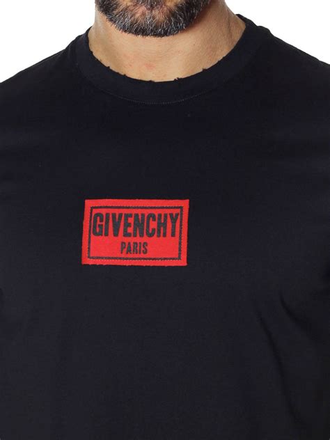 givenchy t shirt black and red|Givenchy graphic crewneck t shirt.